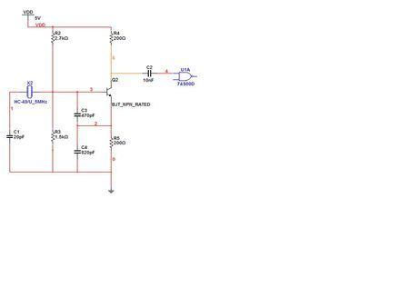 请大侠帮我做个晶振方波震荡电路,然后通过整形电路输出.震荡电路频.