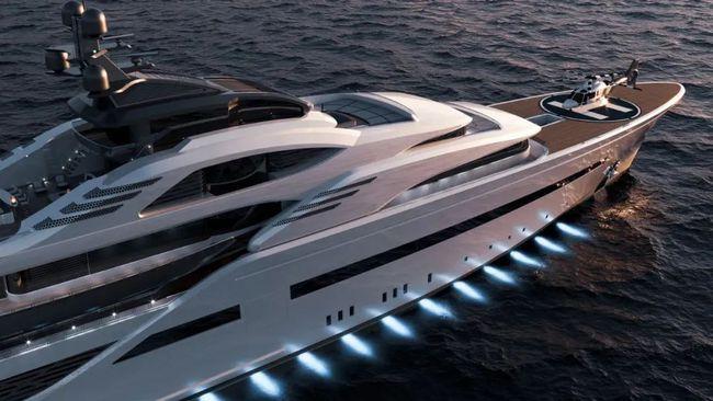 灵感来自装饰艺术:100米超级游艇概念cd100