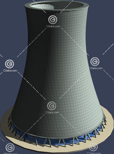 大烟囱3d模型下载