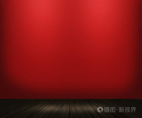 红色复古房间背景