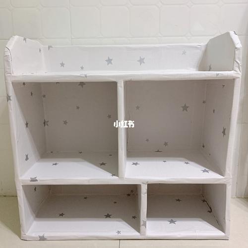 92纸箱做书架_书架_纸箱手工_兴趣爱好_手工