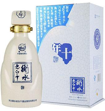 衡水老白干52度十年500ml