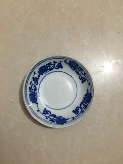 罗庄镇制青花小醋碟,怎么样?值钱吗?