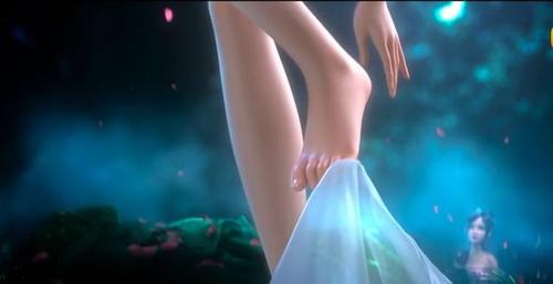 国漫中喜欢"光脚丫"的女神,白蛇用脚穿衣,焰灵姬纤纤玉足