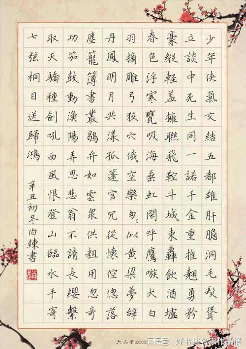 赵伯练书法作品欣赏|硬笔书法|书画家|小楷|诗词_网易