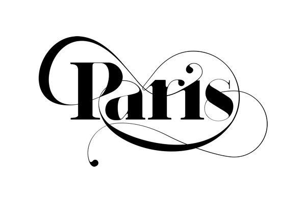 paris时尚英文字体设计