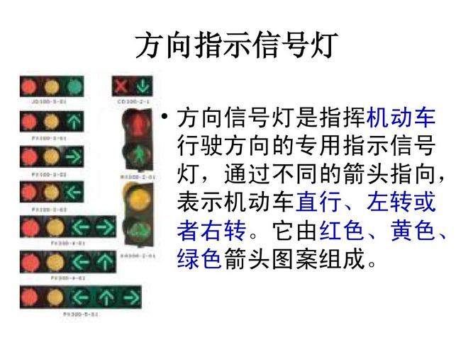方向指示信号灯   方向信号灯是指挥机动车 行驶方向的专用指示信号