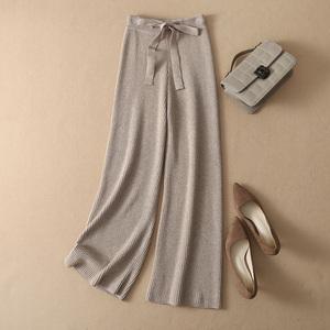 毛裤阔腿裤女冬