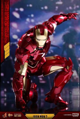 【预订优惠价咨询】hottoys《钢铁侠2》合金mk4,拆甲台