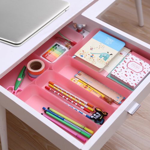 [起点家居] 日式炫彩抽屉多用整理盒抽屉盒厨房餐具收纳盒沼物收纳筐