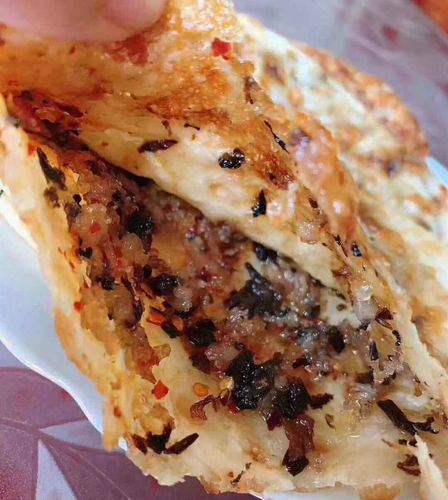 永康特产美食炭火肉麦饼纯手工干菜薄饼黄山传统糕点