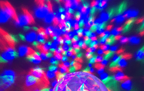 新款七彩旋转小魔球rgb舞台灯 迷你水晶dj节日激光彩灯现货批发