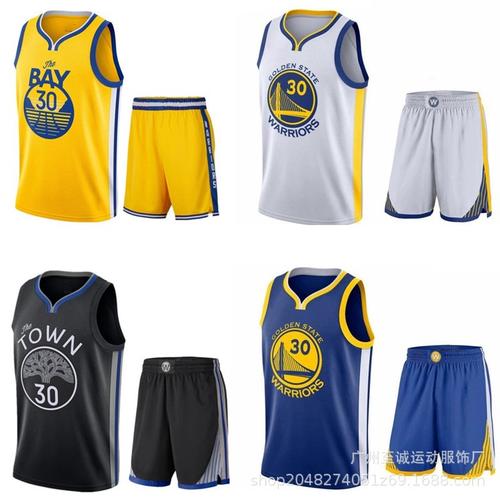 nba勇士队库里球衣刺绣运动服复古篮球服出场服球裤curry jerseys