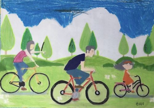 【未央教育】西安市东元路学校积极开展"文明交通,绿色出行"绘画作品