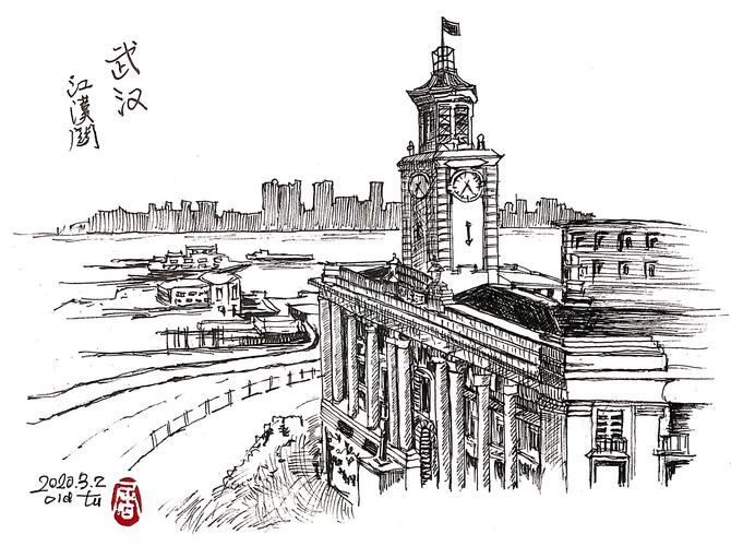 武汉是一座英雄的城市(手绘)