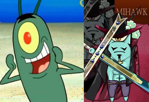 海绵宝宝变黄猿?章鱼哥神还原青稚!