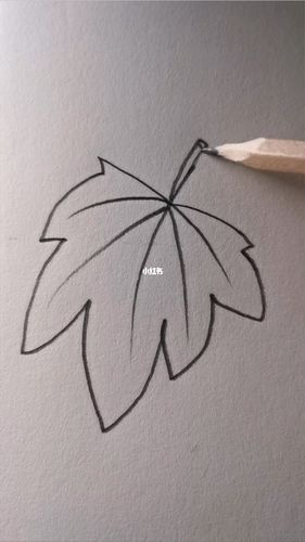 枫叶最简单画法,觉得好画的来_枫叶_简笔画_教程_简笔