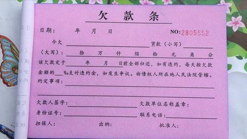 [东莞市锦鹏印刷] 一本起卖特价包邮 欠款本 欠款条欠款单 欠据 借条