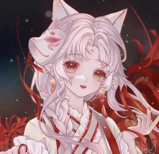 带有面具的古风头像