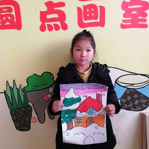 圆点画室12月1日小班及大班画作赏析