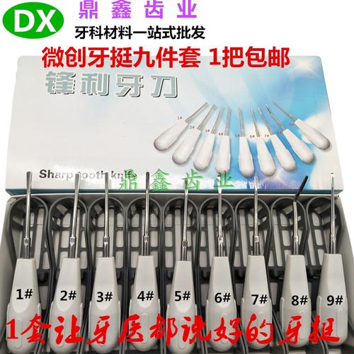 牙科齿科微创牙挺不锈钢拔牙挺子口腔三角挺丁字直挺弯挺根尖挺