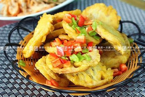 椒盐藕饼