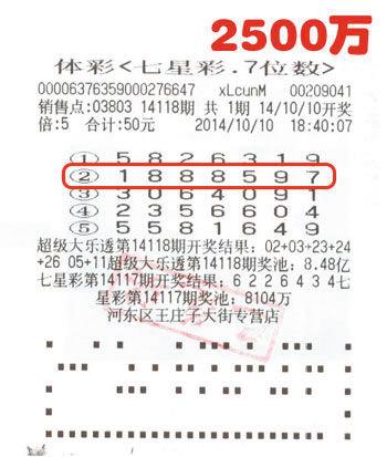 图为刘先生的中奖彩票及领奖照片.