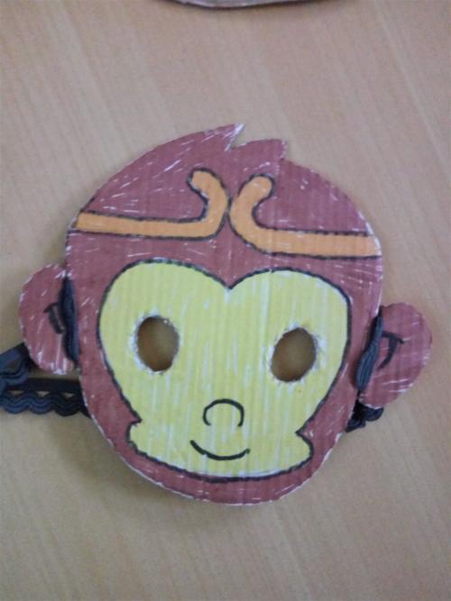 美猴王面具简笔画