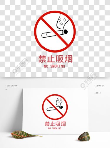 禁止吸烟图标矢量图
