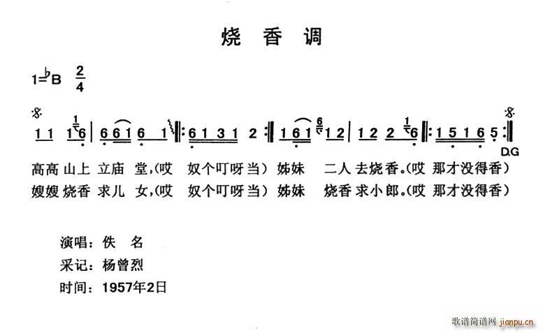 其他相关 简谱/曲谱
