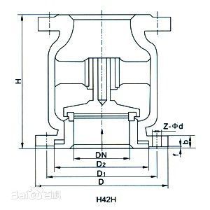 立式止回阀结构图