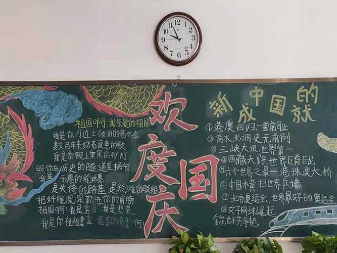 庆国庆 黑板报活动纪实
