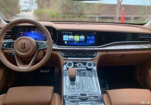 红旗h9棕色内饰也太好看了