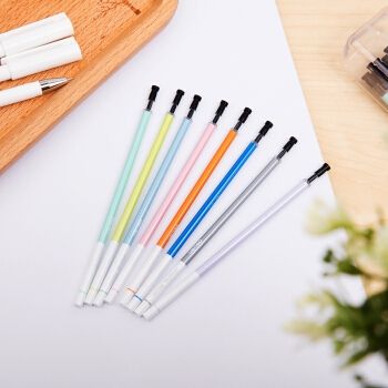 deli得力33404全针管中性笔芯05mm50支黑色3件