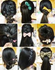 欧美女性扎花苞头提升高颜值 简约扎发让你瞬间变美