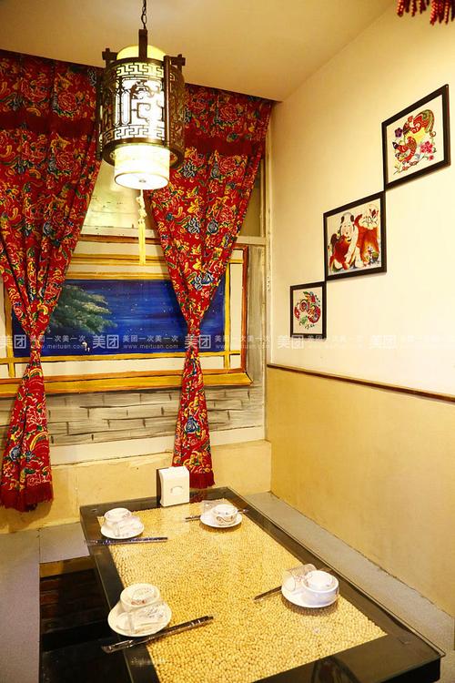 蓝印花老土布饭店农家乐客厅东北大花布客厅窗帘门帘桌布定做加工