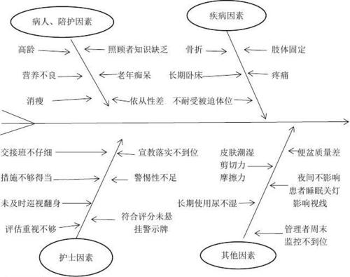 压疮鱼骨图分析