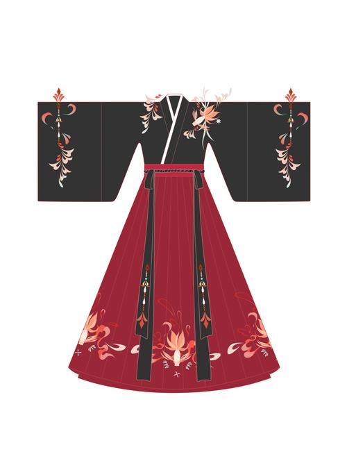 汉服设计之【交领齐腰襦裙】——玉满堂