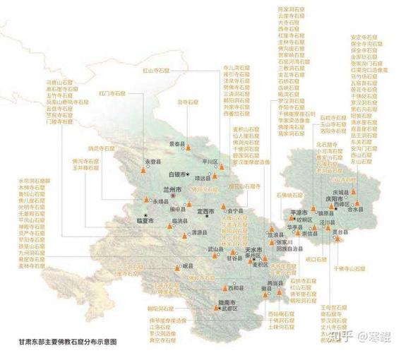 我给甘肃省石窟分布密度跪了,这还没算河西走廊呢,我要把它们一个个都