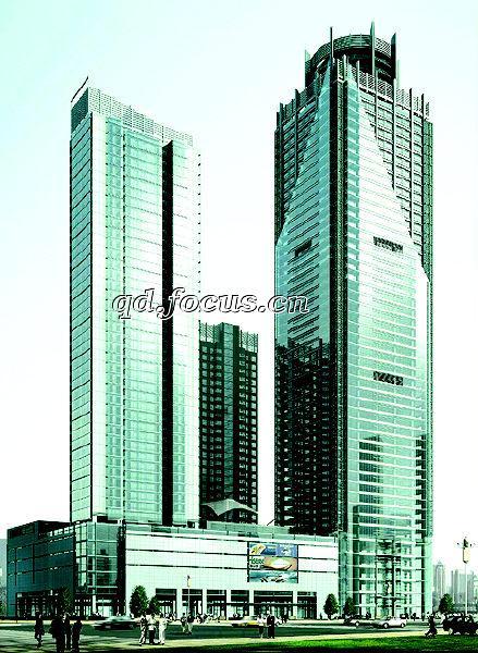  p>青岛开发区国际贸易中心位于开发区东西轴线大道长江中路路南,东靠