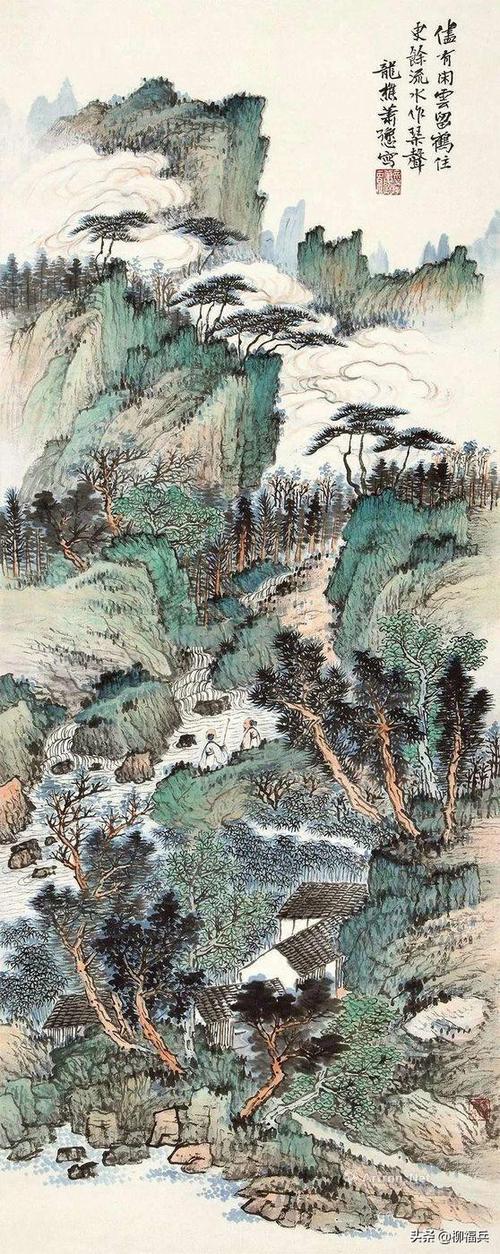 名家山水画仙居图欣赏