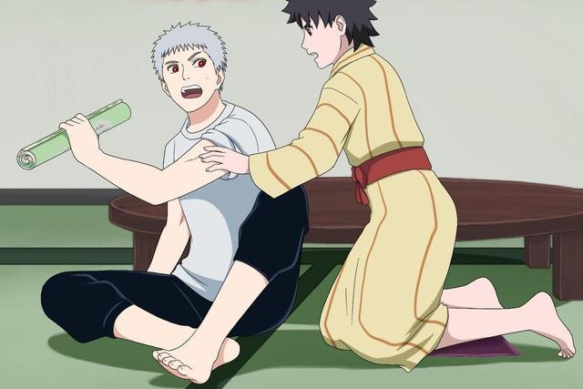 博人传番外:女忍者"强吻"卡卡西之子,未来吃醋,再现千年杀