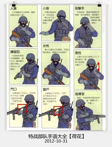 特种部队手语大全