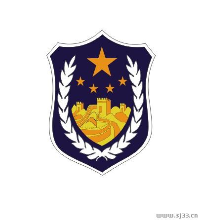 警车警徽矢量素材
