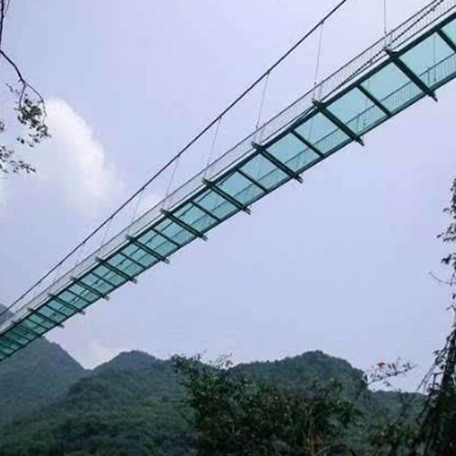 玻璃吊桥 悬崖秋千 玻璃悬索桥 景区景观玻璃观景台 玻璃栈道