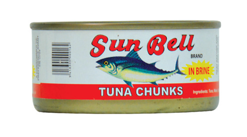 sun bell white tuna chunks 100 % yellowfin tuna chunks in brine