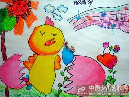 作品名称:  《小鸡出壳》
