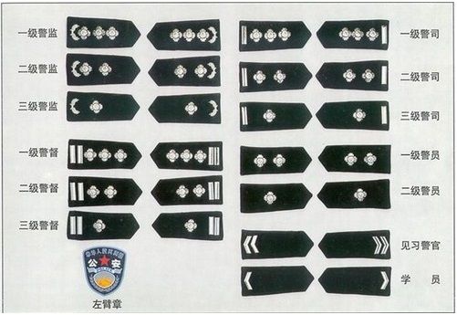 (局)级正职:一级警督至一级警司; 8,科(局)级副职:二级警督至二级警司
