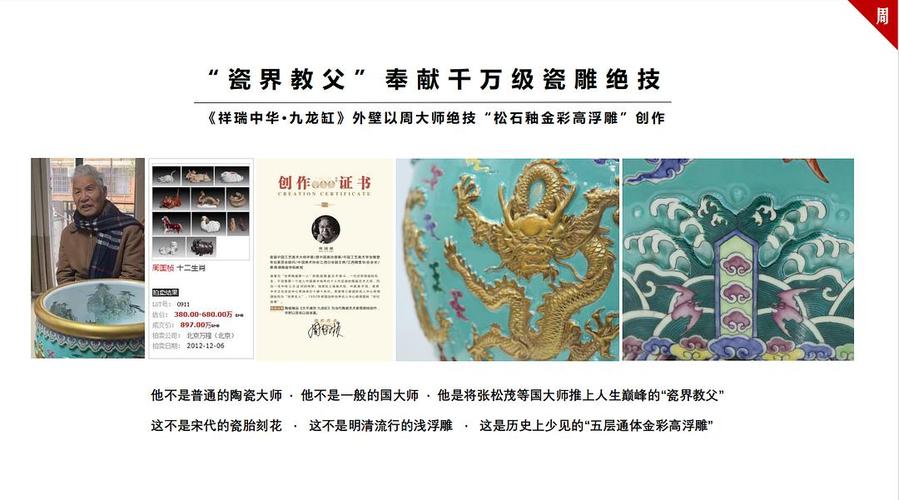 王锡良 等大师制作《祥瑞中华.九龙缸》作品欣赏