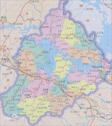 武当山地区地图